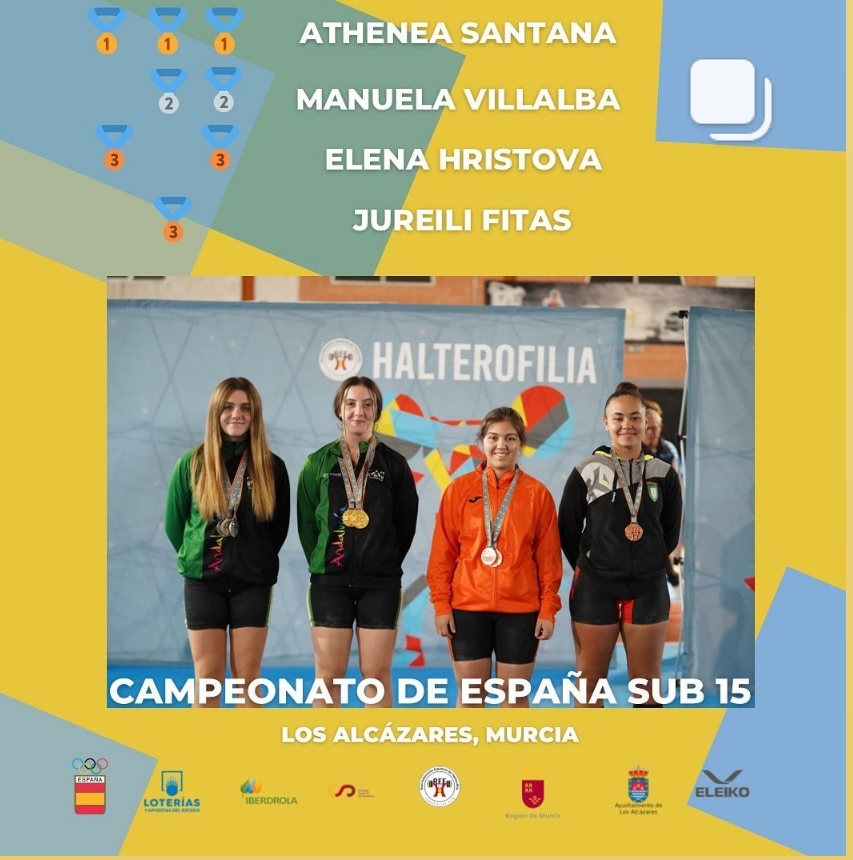 Medallas navarras en el Campeonato de España Sub-15